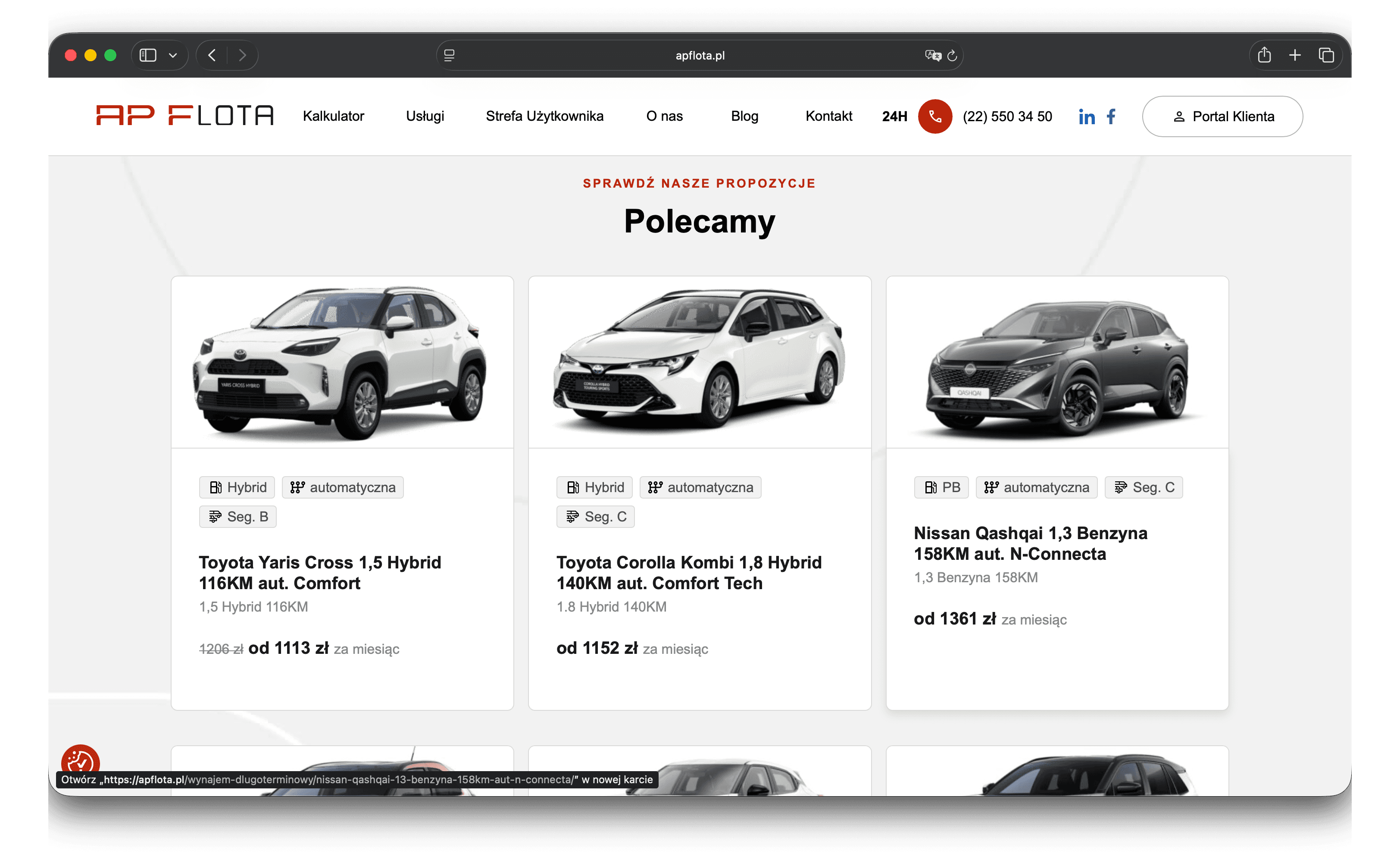 AP Flota - oferta pojazdów