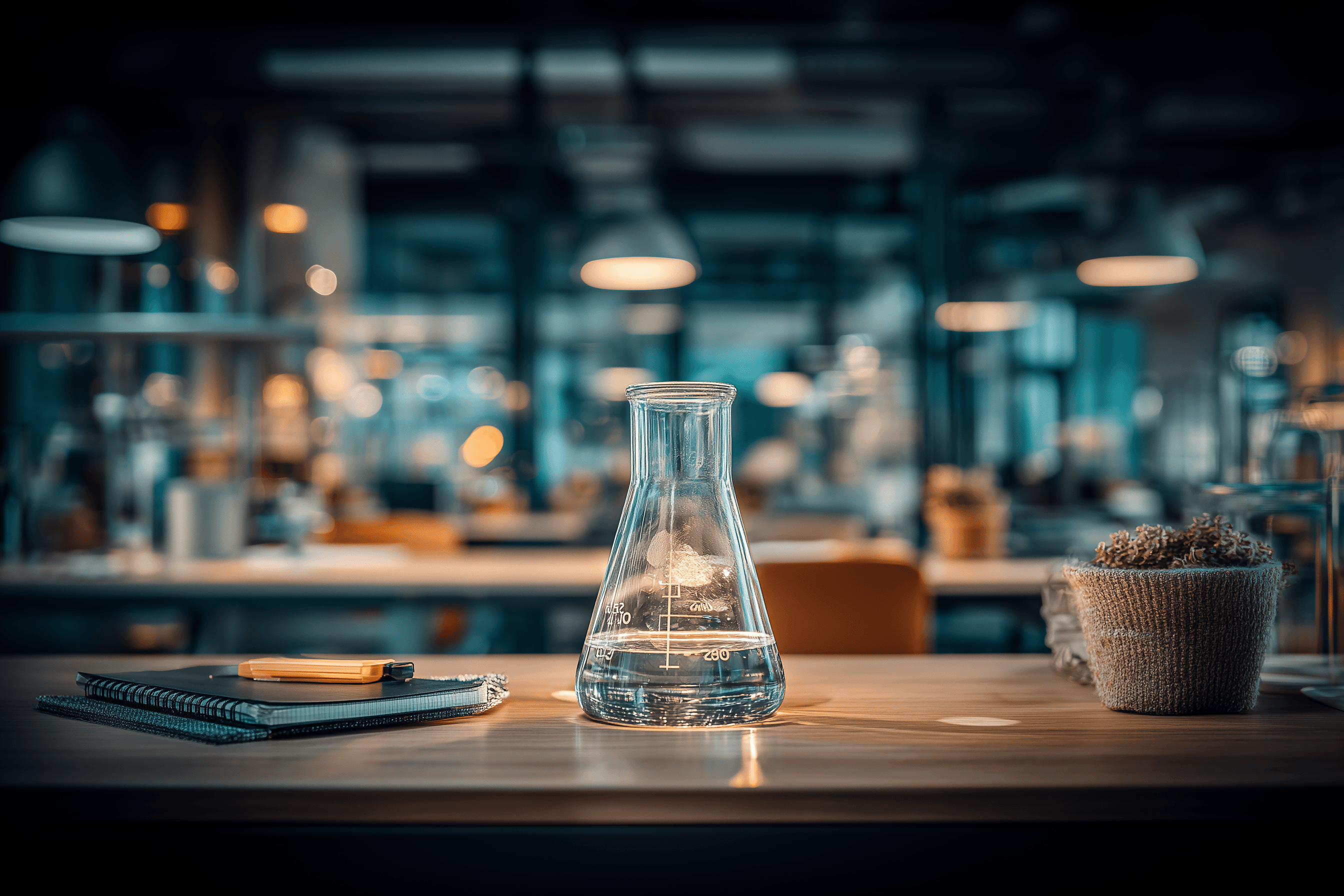 u2844336958 Erlenmeyer flask on desk --ar 32 --sref httpss.mj.r 7de74b8a-83fc-4bb9-a82e-24c92683eefe